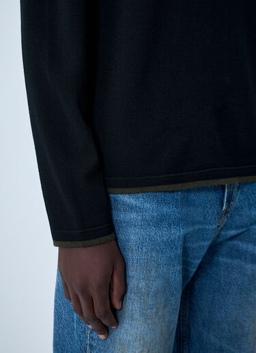 Tipped Thermal Sweater MHL by Margaret Howell Tipped Thermal Sweater Black mhl0162002
