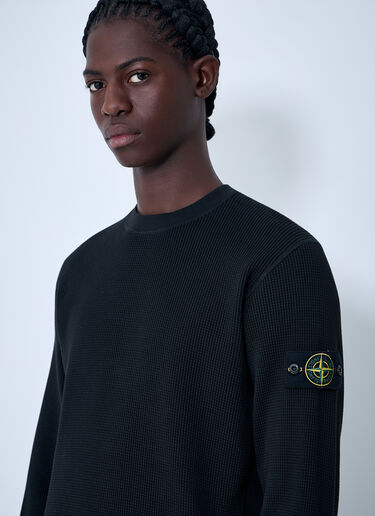 Stone Island Logo Patch Sweater Black sto0164081