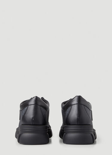 Gucci Supreme Print Lace-Up Shoes Black guc0147105