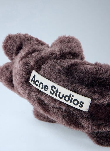 Acne Studios Teddy Bear Keychain Brown acn0163005