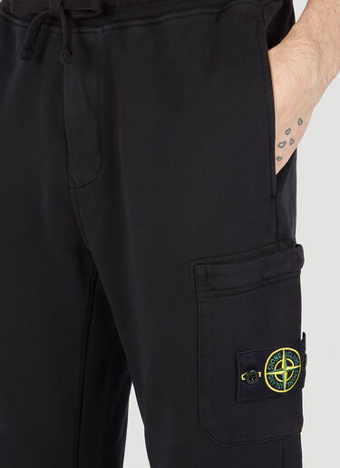 Stone Island Compass 贴饰运动裤 黑色 sto0152067