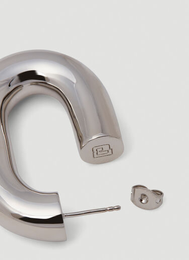 Rabanne XL Link Hoop Earrings Silver pac0250060