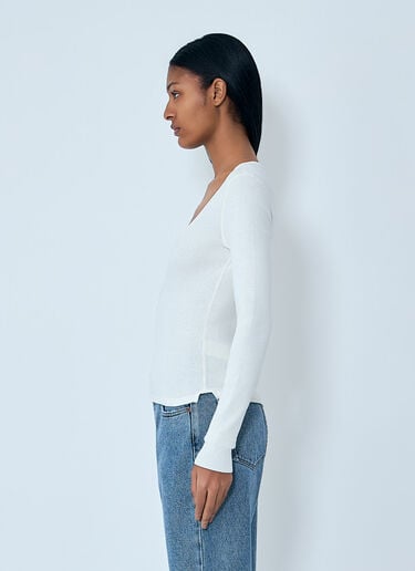 Henley T-Shirt Chloé Henley T-Shirt White chl0263039