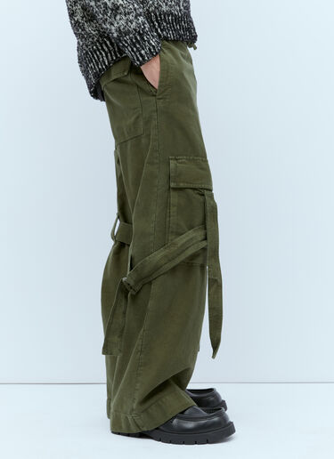 Dries Van Noten Loose-Strap Cargo Pants Khaki dvn0154011