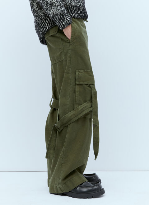 Dries Van Noten Loose-Strap Cargo Pants Black dvn0154013