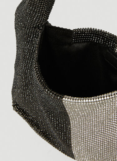 KARA Mini Crystal Mesh Armpit Shoulder Bag Silver kar0252011