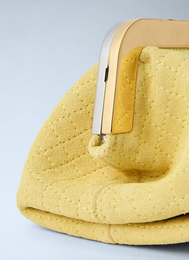 Jacquemus The Salon Maïs Leather Clutch Bag Yellow jac0264049