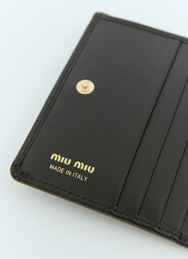 Miu Miu Small Leather Wallet Black miu0254052