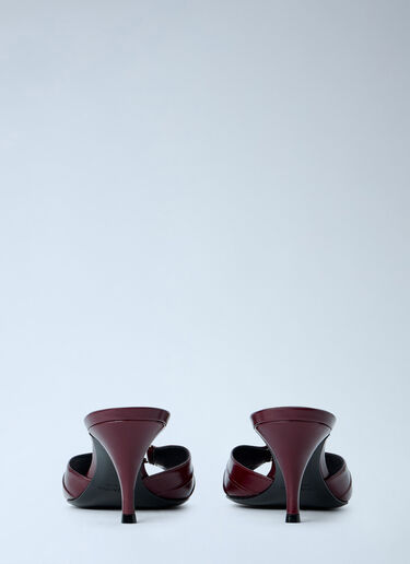 LN-CC® - Saint Laurent: Babylone Heeled Sandals - Bordeaux Saint Laurent Babylone Heeled Sandals Bordeaux sla0263035