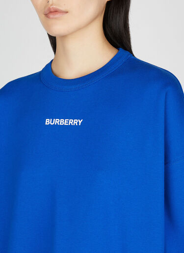 Burberry Logo Print Sweatshirt Blue bur0252014