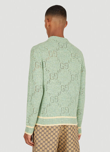 Gucci GG 镂花针织衫 绿 guc0150055