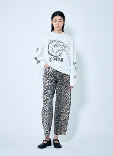 Heavy Long Sleeve T-Shirt GANNI Heavy Long Sleeve T-Shirt White gan0259042