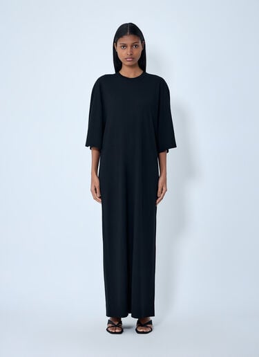 TOTEME Knit Tee Dress Black tot0263029