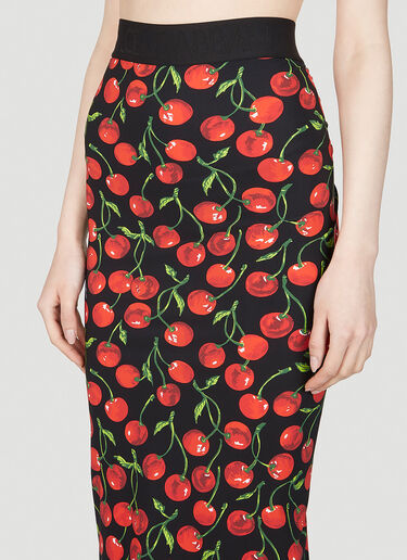 Cherry Pencil Skirt Dolce & Gabbana Cherry Pencil Skirt Red dol0253009