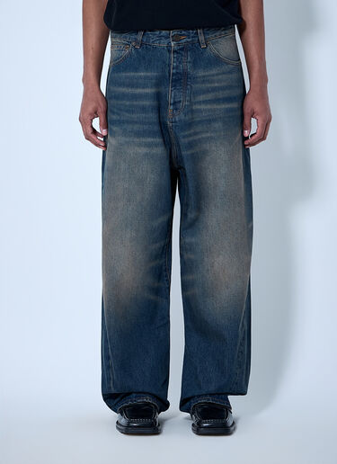 VETEMENTS Wide-Leg Denim Trousers Navy vet0164007