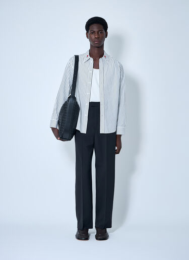 Bottega Veneta Pinstriped Button-Down Shirt White bov0160005