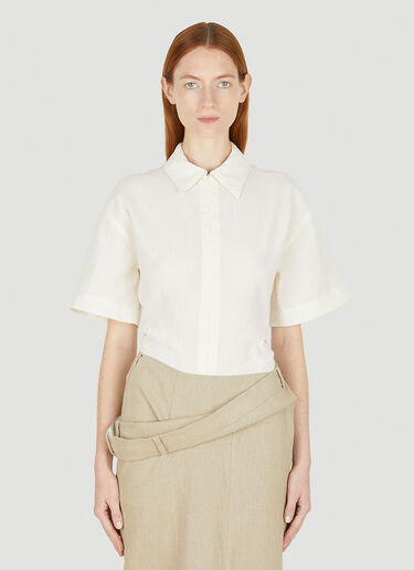 Jacquemus La Body Baunhilha Bodysuit Cream jac0248026