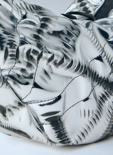 Innerraum Object HM2 Small Crunch Half Moon Bag Silver inn0363012