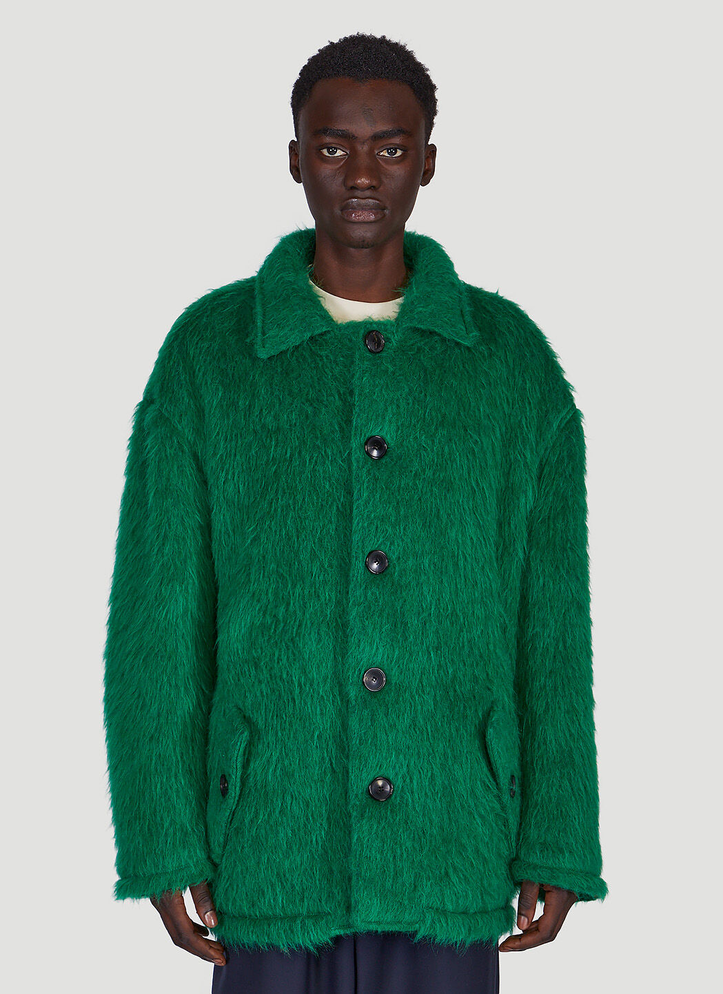 Long shop fuzzy jacket