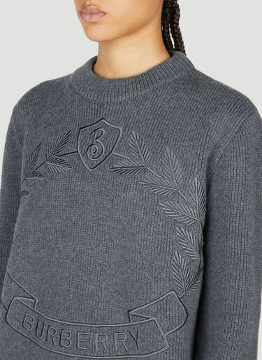 Burberry 橡树叶纹章毛衣 深灰色 bur0253019