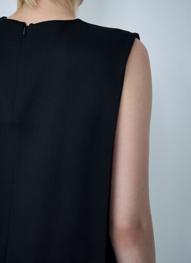 Sportmax Finnici Fringe Midi Dress Black spx0261004