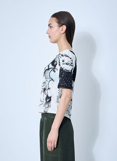 Chopova Lowena Cat Consort 网眼上衣  白色 cho0360005