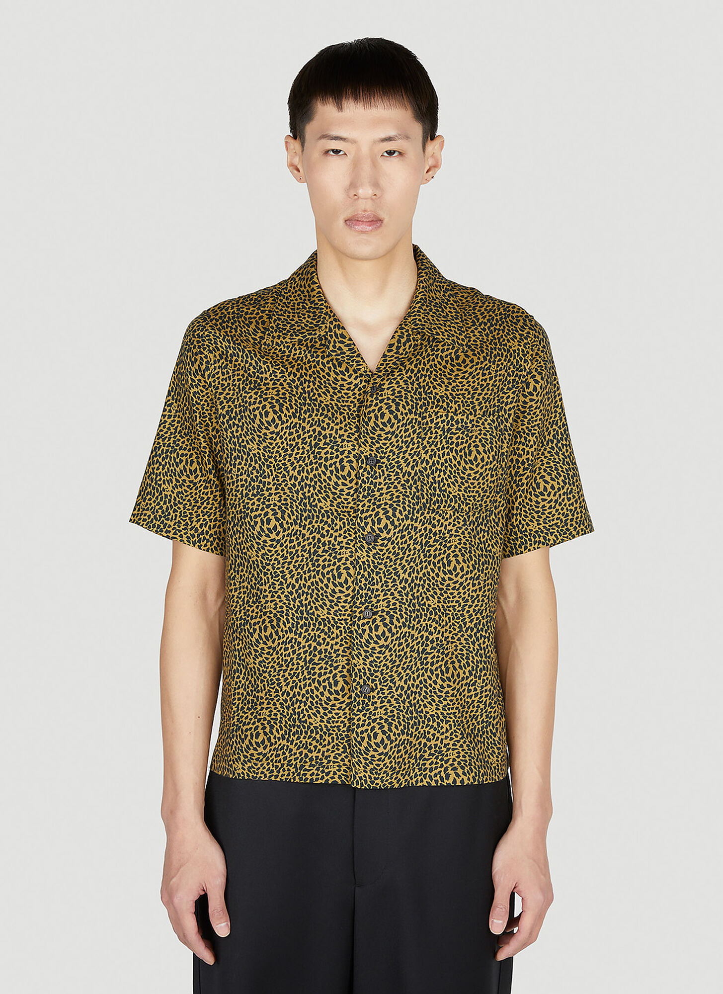 Shop Saint Laurent Hawaii Short Sleeve Shirt