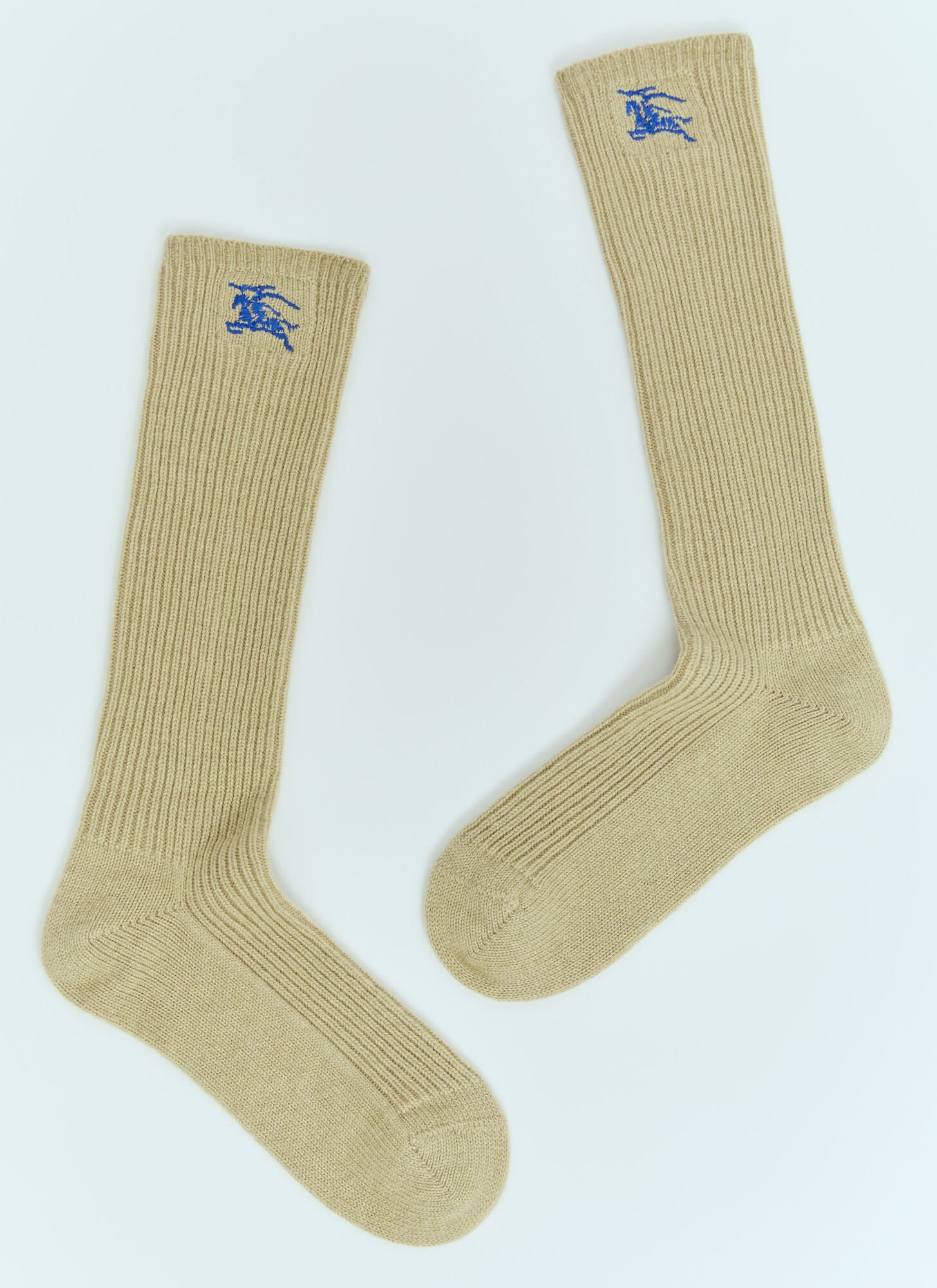 Shop Burberry Cashmere-blend Socks In Beige