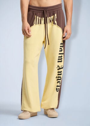 Palm Angels Vintage Logo Loose Sweatpants Brown pma0166252