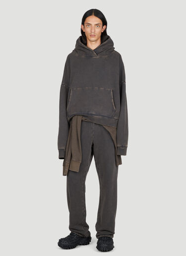 Washed Heavy Hooded Sweatshirt Entire Studios Washed Heavy Hooded Sweatshirt Black ent0353001
