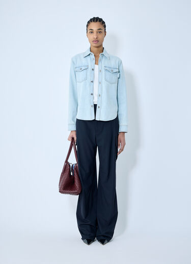 Bottega Veneta Extra Bleach Denim Shirt Blue bov0259005