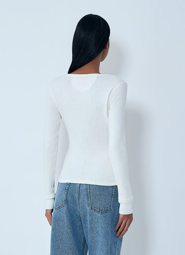 Henley T-Shirt Chloé Henley T-Shirt White chl0263039