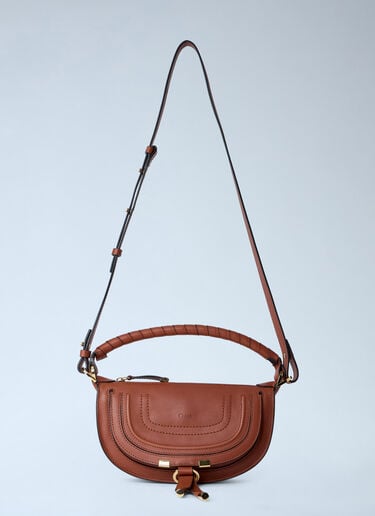 Chloé Mini Marcie Shoulder Bag Brown chl0263123