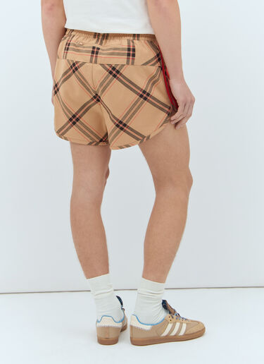 adidas by Wales Bonner 체크 조절끈이 달린 쇼츠 베이지 awb0357022