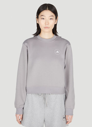 adidas by Stella McCartney Logo Print Sweatshirt Grey asm0251013