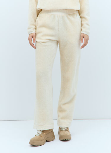 Moncler Teddy Track Pants Cream mon0258027
