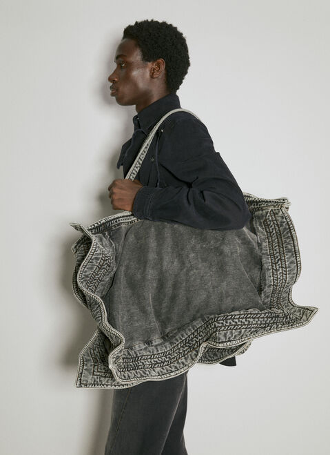 Y/Project Maxy Wire Cabas Denim Bag Grey ypr0153001