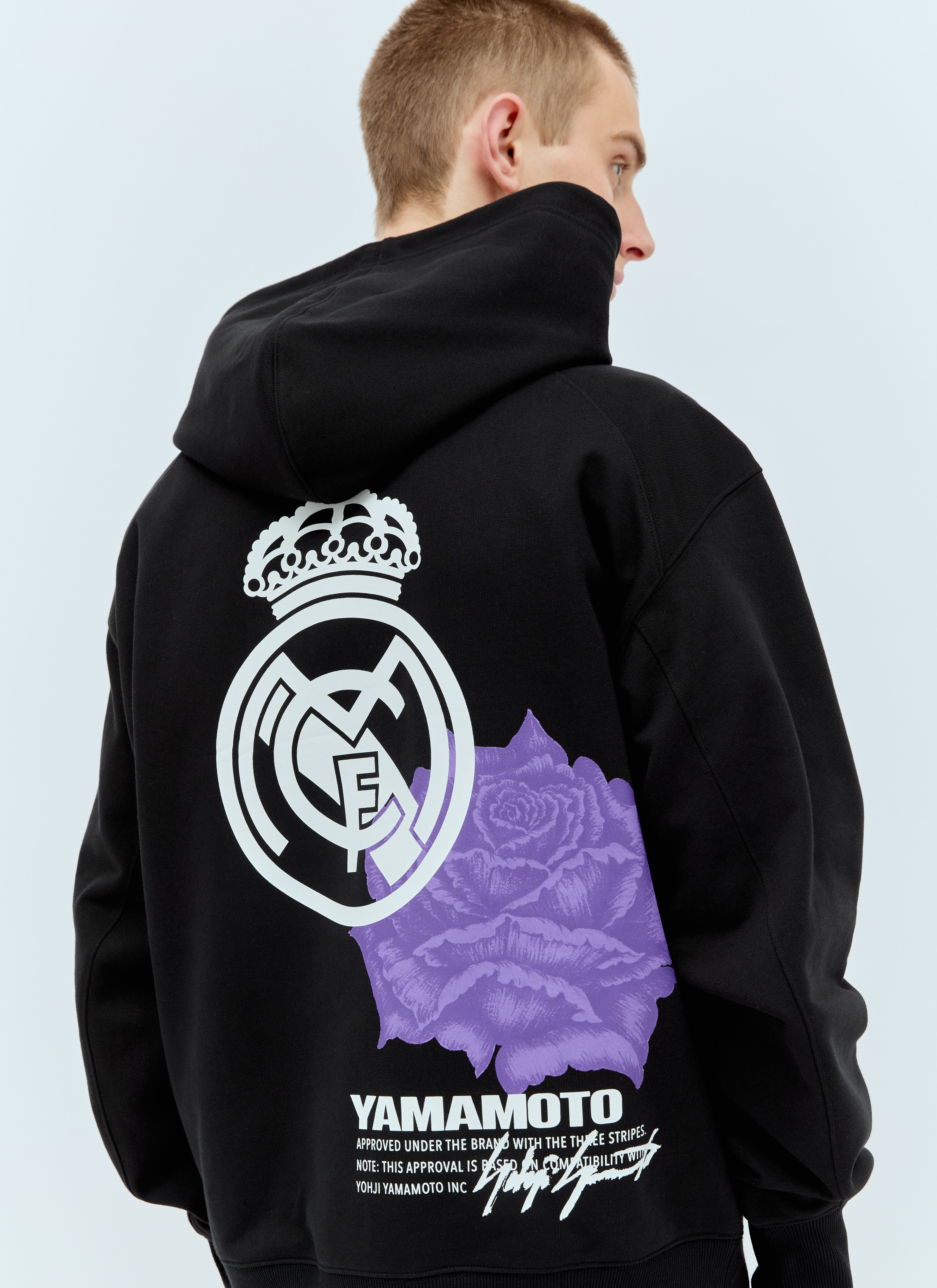 Real madrid black hoodie outlet