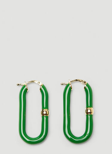Bottega Veneta Dipped Long Bar Earrings Green bov0249121