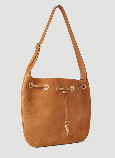 Saint Laurent Paris VII Hobo Shoulder Bag Brown sla0251126