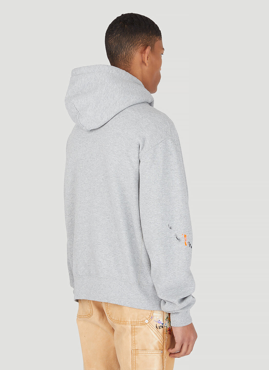 60620 garment dyed hotsell hooded sweatshirt light grey