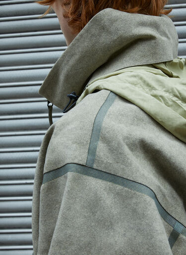 Massimo Osti Studio アルカンターラ® ピジョン ジャケット カーキ mao0158005