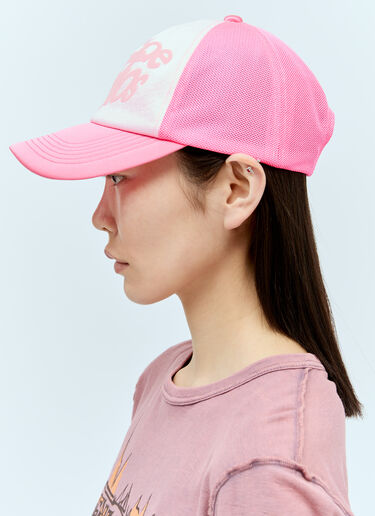 Acne Studios Logo Baseball Cap Pink acn0256042