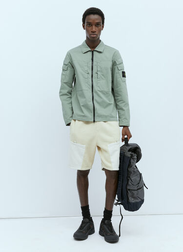 Stone Island Fleece Track Shorts Cream sto0154046