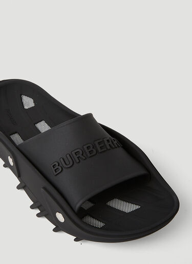 Burberry Bucklow ラバー スライド ブラック bur0149073