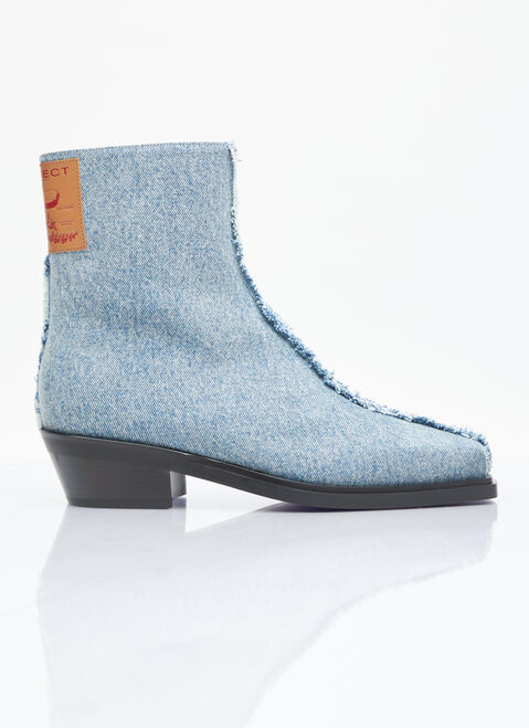 Y/Project Denim Ankle Boots Grey ypr0153001