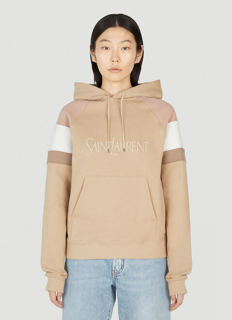 Prada Logo Embroidered Hooded Sweatshirt White pra0253003