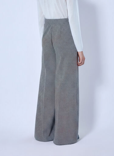 LN-CC® - Max Mara: Houndstooth Wide-Leg Trousers - Brown Max Mara Houndstooth Wide-Leg Trousers Brown max0266023