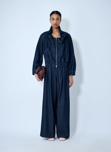 Dries Van Noten Denim Zip-Up Jacket Blue dvn0263011