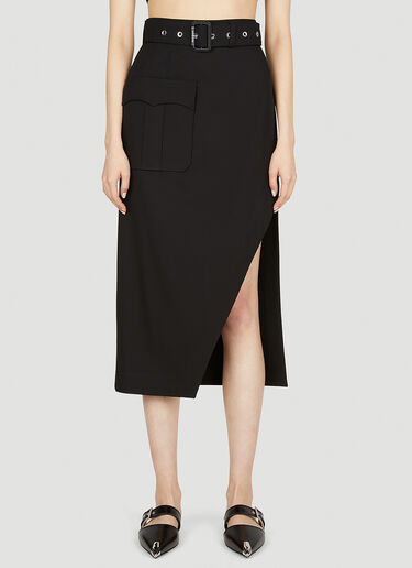 Alexander McQueen Belted Skirt Black amq0251029